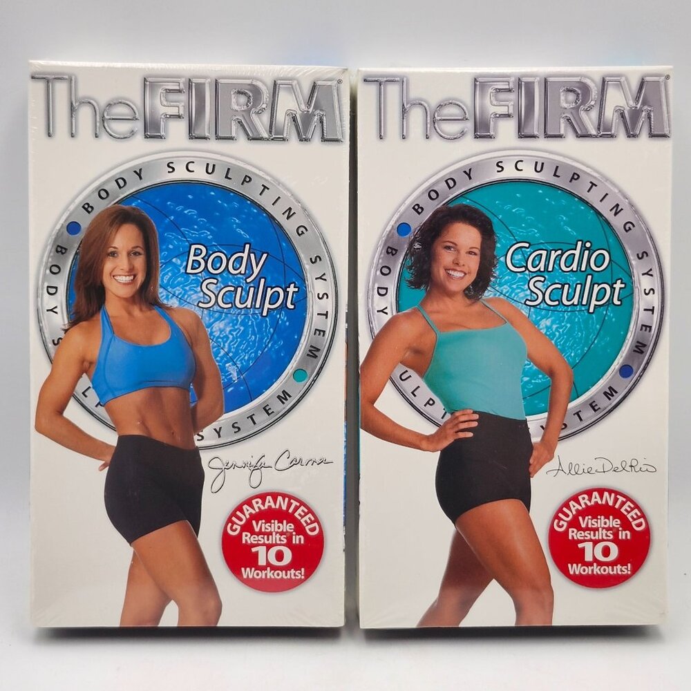 The Firm Body Cardio Sculpt 2 VHS Lot Workout Tapes New Sealed Fitness Videos